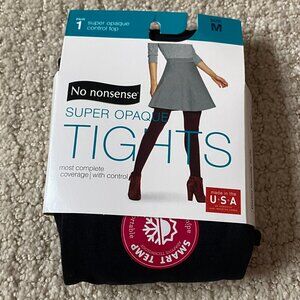 NWT No Nonsense Super Opaque Black Tights
